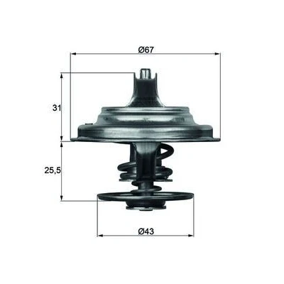 Imagen de MAHLE ORIGINAL TX 23 71D Termostato, refrigerante 71 con junta