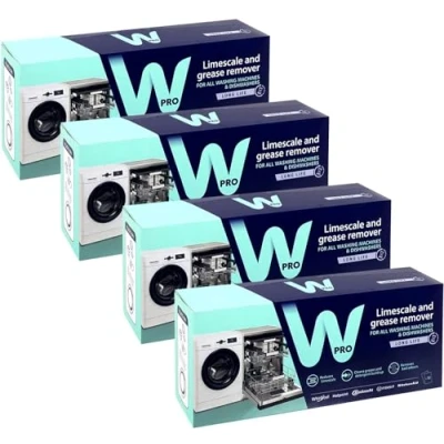Imagen de Wpro Descalcificador universal para lavadora y lavavajillas removedor de grasa (48 sobres 50 g)