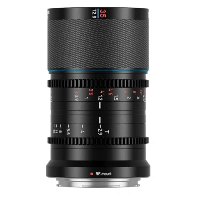 Imagen de SIRUI Saturn 35mm T2.9 1.6X Full Frame Carbono Fibra Anamorphic Lens, Ligero Cine Cinema Objetivo Lens Lenses Lente para Drones, estabilizadores de cardán Mano (RF Mount, Blue Flare)