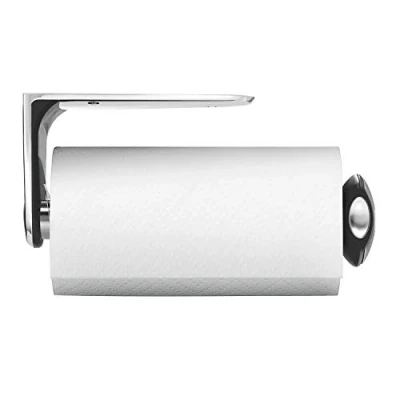 Imagen de simplehuman KT1086 portarrollos de cocina pared, acero inoxidable cepillado