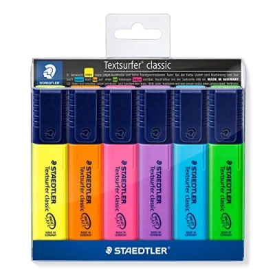 Imagen de STAEDTLER 364WP6 Estuche con 6 marcadores fluorescentes
