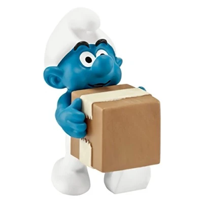 Imagen de Schleich Figura pitufo logística (20771)