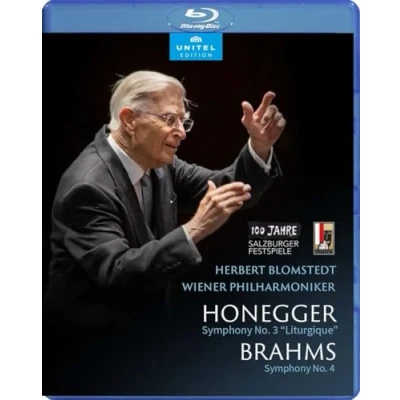 Imagen de Honegger, A.: Symphony No. 3, &quot;Liturgique&quot; / Brahms, J.: 4 (Vienna Philharmonic, Blomstedt) [Blu ray]