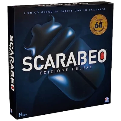 Imagen de Scarabeo 60th Anniversary Premium Edition by Editrice Giochi Rotating Scrabble Board Game Word Games for Adults &amp; Kids Ages 8 and up