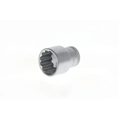 Imagen de GEDORE vaso, Llave de Accionamiento 1/2&#039;&#039; 12,5 mm, doce cantos, 24 mm ancho, Herramienta, D 19 24, Acero cromado
