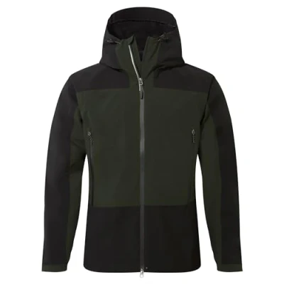 Imagen de Craghoppers Chaqueta Expert Active Impermeable, Verde Cedro Oscuro/Negro, L para Hombre