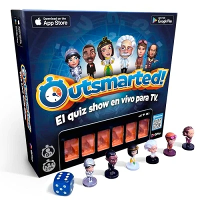 Imagen de Outsmarted El concurso en vivo como juego de mesa (versión alemana) la noche definitiva para toda familia a partir los 8 años Perfecto 2 24 jugadores 7,000+ preguntas