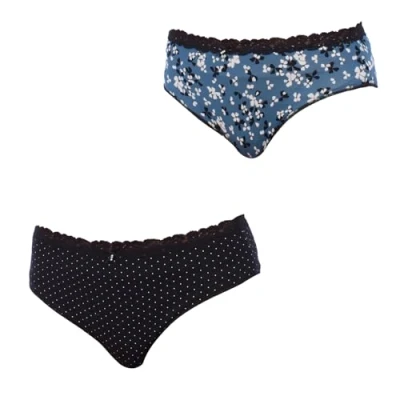 Imagen de JANIRA Pack de 2 Bragas Mujer Brislip 31032. Braguitas básicas para Mujer, Braga Brislip, Ropa Interior cómoda