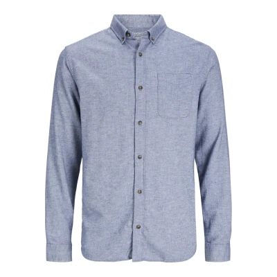 Imagen de Jack &amp; Jones Jjeclassic Melange LS SN Camisa, Hombre, Talla: XL, Faded denim