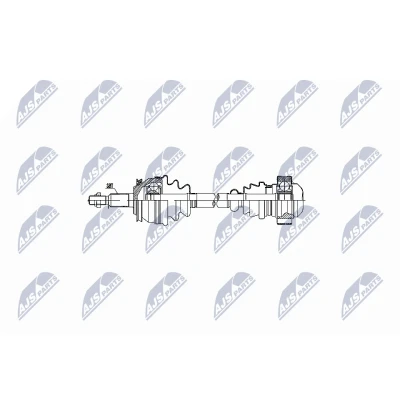 Imagen de NTY NPW VW 048 Árbol de transmisión Eje delantero, izquierda 645 Caja cambios manual VOLKSWAGEN: Transporter 5 Bus, Multivan (7HM,