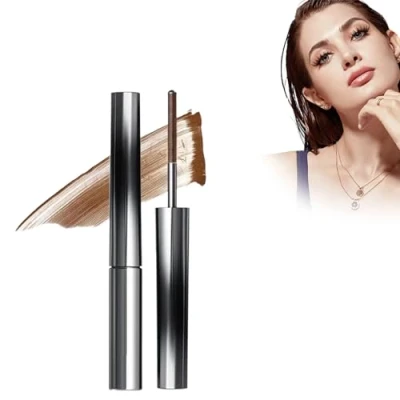 Imagen de Arlio Iron Wand Mascara, Vivavogue Lash, 3D Curling Eyelash Non Smudging Mascara Elevate Your Masca (Brown)