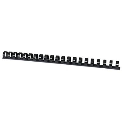 Imagen de Office Products 20241615 05 Canutillos para encuadernación (plástico, 100 unidades, DIN A4, 16 mm, 145 páginas), color negro