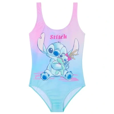 Imagen de Disney Stitch Pieza Única Bañador para Niñas, Piscina y Playa Regalo Niñas (Rosa/Azul Stitch, 11 12 años)
