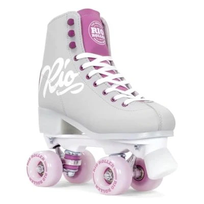Imagen de Rio Roller Script Adults Patines Patinaje, Adultos Unisex, Multicolor (Grey/Purple), 40.5
