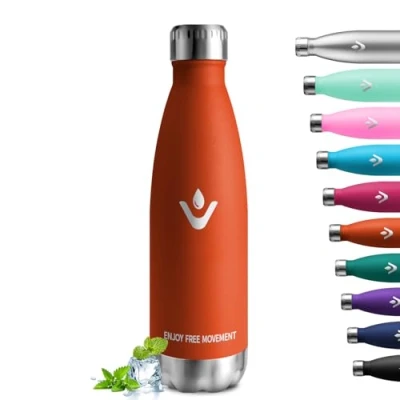 Imagen de Cantimplora Termica 750ml, Botella Agua Acero Inoxidable, Termo sin BPA, Reutilizable, a Prueba de Fugas, para Niños, Escuela, Gimnasio, Senderismo