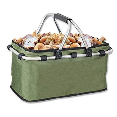 Imagen de Tiendas LGP Albainox Cesta Multiusos Plegable Especial para recolección de Setas y Frutas