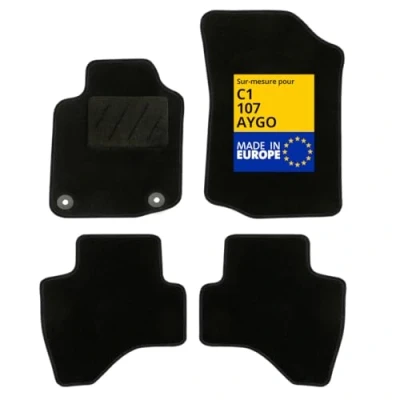 Imagen de DBS Alfombra de Coche a Medida para C1/107/Aygo (2005 2014) Suelo automóviles Galaxy 4 Piezas