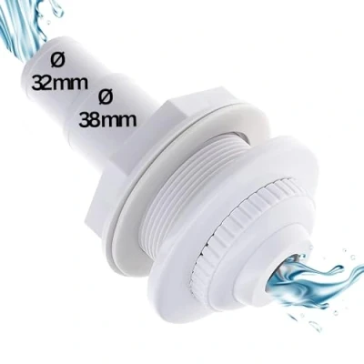 Imagen de Amapool Boquilla de Entrada, 14 cm I Entrada para Piscina con Manguera 38/32 mm estándar Ajustable Conector
