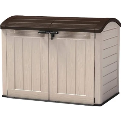 Imagen de Keter Sio Ultra Cobertizo de jardín Exterior, Capacidad 2000L, Color Topo/Beige, 134 x 177 113 cm