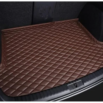 Imagen de QSLLLY Coche Estera Maletero para Toyota RAV 4 RAV4 2019 2024,Cuero Alfombrillas Trasero Impermeable Interiores Accesorios,F