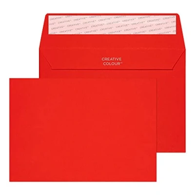 Imagen de Design Range Vibrant 106 Sobre C6 con solapa autoadhesiva (120 g/m², 500 unidades), color rojo