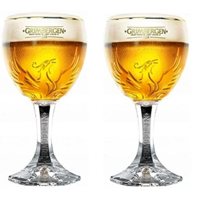 Imagen de TUFF LUV Juego de 2 cáliz cerveza belga nucleado oficial Grimbergen (33 cl)