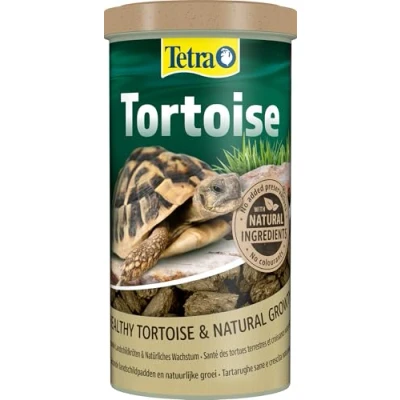 Imagen de Tetra Tortoise Alimento completo para tortugas terrestres una alimentación específica, lata de 1 L