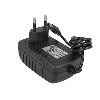 Imagen de Ledlux CV7243 Transformador de 24V 1A 24W con enchufe para casa, 220 V a 24 CC, color negro (24W 1A)
