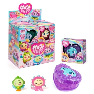 Imagen de MojiPops Rainbow Series, Mojibox, Caja con 12 Mojibox. Cada cajita Contiene 2 Figuras Sorpresa y 1 Checklist, 6 Colores Diferentes