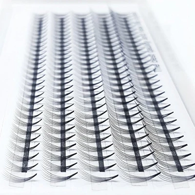 Imagen de Extensiones de pestañas en 3D Volumen del racimo ruso individuales profesional C D rizo para la belleza (1 piezas 6D 10mm)