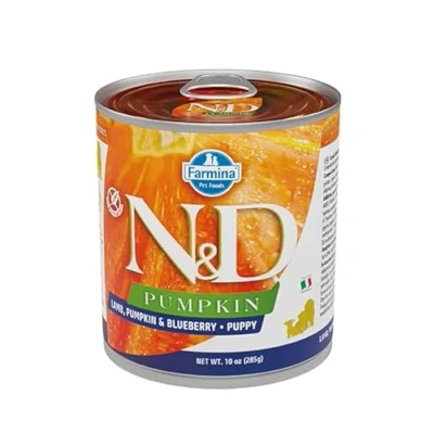 Imagen de FARMINA ND DOG PUPPY PUMPKIN CORDERO CAJA 6X 285GR