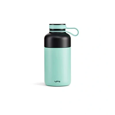 Imagen de Lékué Botella isotérmica de Acero Inoxidable,Agua y Bebidas Siempre frías, Turquesa, 300 ml