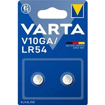 Imagen de Varta V10GA LR54 Lote de 2 pilas electrónicas alcalinas (2 unidades, 1,5 V)