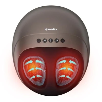 Imagen de HoMedics FMS 350H EU Masajeador de pies Shiatsu + aire, calor infrarrojo, compresión, 3 intensidades
