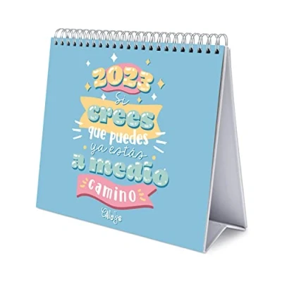 Imagen de Grupo Erik, Calendario escritorio Deluxe Carouge 2023, 2023 sobremesa con certificado FSC, frases mesa anual, CS23016
