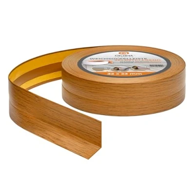 Imagen de Rodapiés Flexible Autoadhesivo Rodapié Plegable para Cocina Baño Cinta de sellado Perfil PVC Estanco Decorativo 32 mm x 23 25 Metros Roble Rústico
