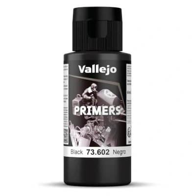 Imagen de Vallejo Polyurethane Primer Black Negro 60ml VAL73602 (il paquete puede variar)