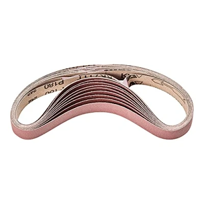 Imagen de PFERD Cinta abrasiva BA, 10 unidades, corindón, 20 x 520 mm, A180, 45098018, para uso universal con lijadora de banda