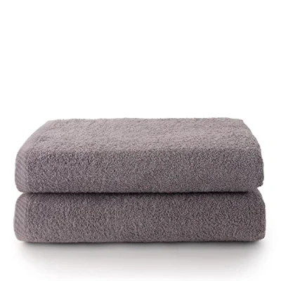 Imagen de Top Towel Plus Toallas de baño Grandes 2 Ducha 100x150 cms Algodon 100% Gris