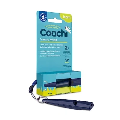 Imagen de Coachi Training Whistle, perfetto per addestramento al richiamo e all’obbedienza, suono forte chiaro, leggero compatto, cordino riflettente regolabile, adatto all’addestramento di cani cuccioli