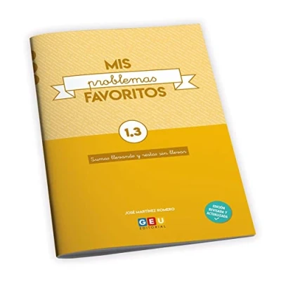Imagen de Mis Problemas favoritos 1º primaria Cuadernillo 1.3: Sumas Llevando y restas Sin llevar Editorial Geu (Niños de 6 a 7 años)