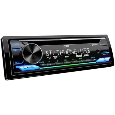 Imagen de Radio para Coche con Bluetooth y Reproductor de CD Autoradio USB, Compatible Spotify, AUX, 4 x 50W Salida, Manos Libres Colores Personalizables Sintonizador Dab+ FM/Am JVC KD T922BT