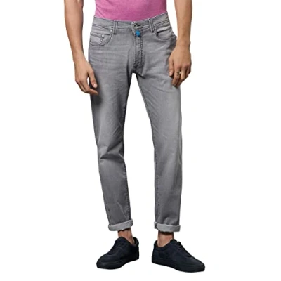 Imagen de Pierre Cardin Lyon Tapered Jeans, Grey Used Buffies, 30W / 34L para Hombre