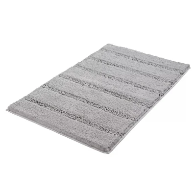 Imagen de Kleine Wolke Monrovia Alfombra de baño, poliéster, Gris, 70 x 120 2,5 cm
