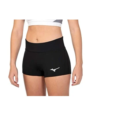 Imagen de Mizuno Pantalones Cortos de Voleibol para Mujer Apex 2.5 Pulgadas con Entrepierna, Mujer, Voleibol, 440711, Negro, S