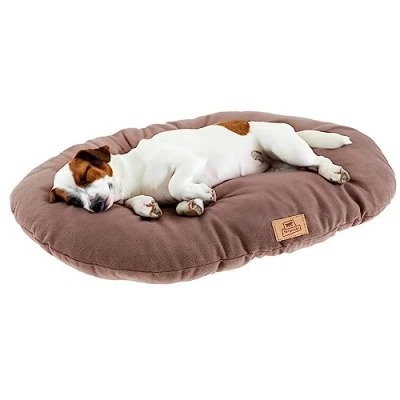Imagen de Ferplast Cojín Cama para Perros y Gatos Relax Microfleece 78/8 Suave Acolchado Lavable Micropolar Taupe