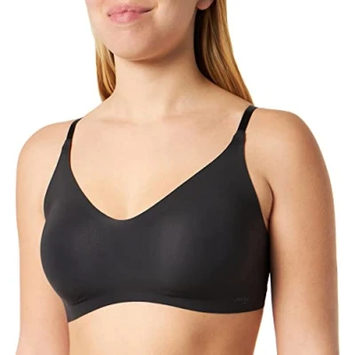 Imagen de sloggi Women&#039;s Zero Microfibre 2.0 H Bralette Bustier , Black, Xs