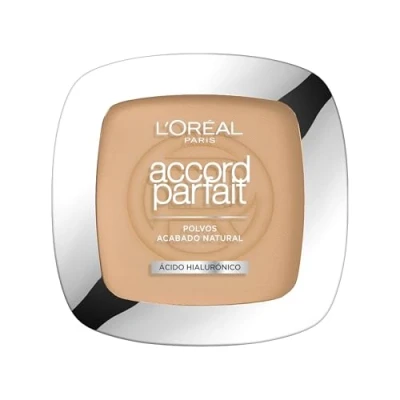 Imagen de L&#039;Oreal Paris Make up Designer Accord Parfait, Base de maquillaje en polvo hidratante, Tono 3.D/3.W, 9 g (Lote 1)