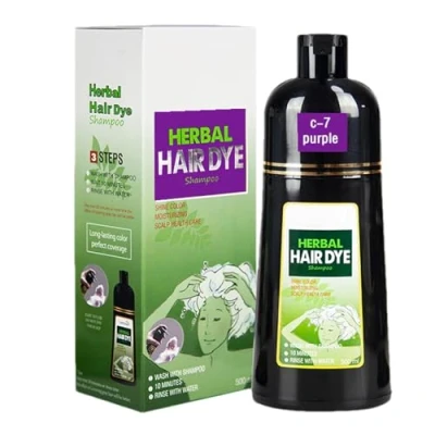 Imagen de champú para teñir el cabello 3 en 1, 500ml ingredientes a base de hierbas naturales, cabello, instantáneo unisexo