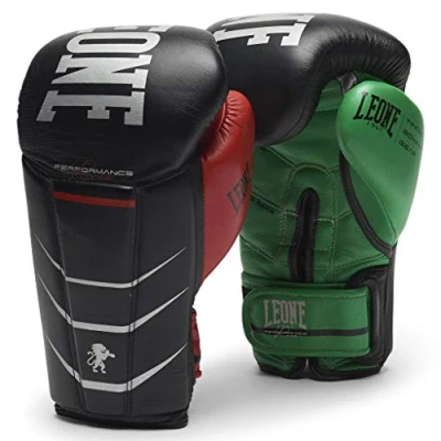 Imagen de LEONE 1947 Revo Performance, Guantes de Boxeo Unisex para Adultos, Negro, 12 oz